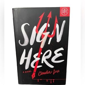Sign here by Claudia Lux Book hardcover